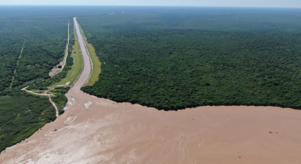 El río Pilcomayo riega la zona del fortín General Díaz
