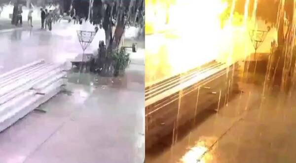 [VIDEO] ¡Le cayó un rayo encima!: Impactantes imágenes captaron el momento justo
