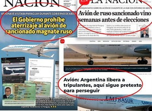 Gobierno celebra a bombo y platillo sanción al Ruso, pero minimizaba la sanción al avión iraní | 1000 Noticias