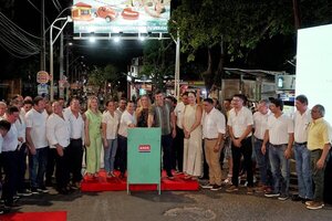 ANDE inaugura iluminación LED y mejoras en el sistema eléctrico en San Bernardino