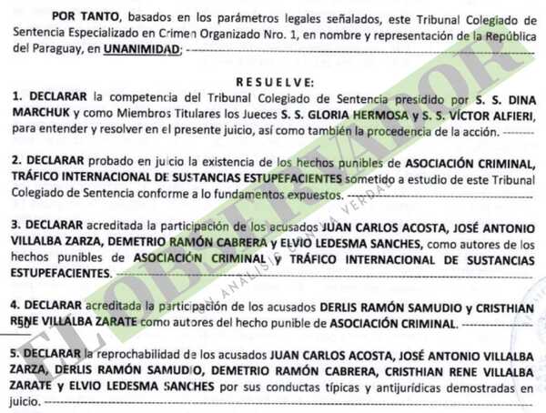 Condenan a implicados en tráfico 980 kilos de marihuana en 2019