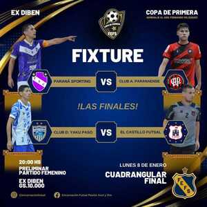 ¡Comienza el cuadrangular final del fútbol de salón de la Federación Encarnacena!