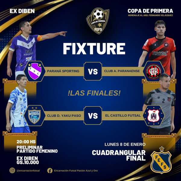 ¡Comienza el cuadrangular final del fútbol de salón de la Federación Encarnacena!