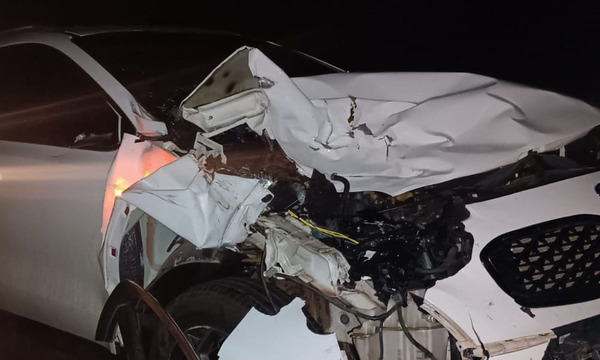 Vaca suelta ocasionó doble accidente de tránsito en San José de los Arroyos