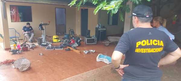 Allanamiento en Minga Guazú: encuentran gran cantidad de objetos robados por temida banda - ABC en el Este - ABC Color