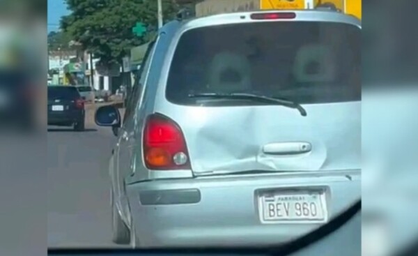 Presidente Frano: Chocó contra un automóvil y huyó
