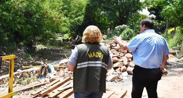 Dengue: Tras verificación ambiental, solicitan inmediata limpieza del arroyo Lambaré