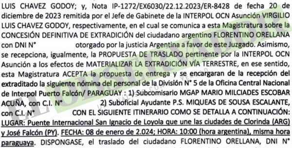 Circunscripción de Boquerón logra primera extradición vía exhorto