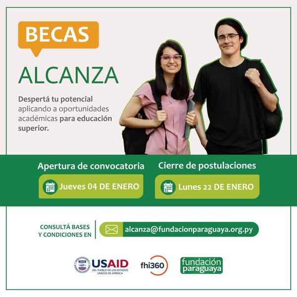 Becas para carreras técnicas superiores: Una oportunidad brindada por USAID y Fundación Paraguaya - .::Agencia IP::.