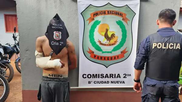 Ladrón quedó con el brazo roto tras ser alcanzado por sus víctimas - Noticiero Paraguay