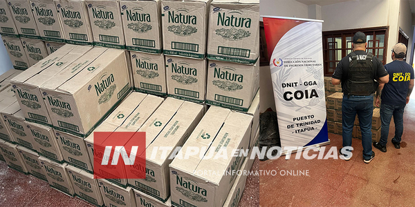 INCAUTARON PRODUCTOS DE CONTRABANDO EN TRANSPORTE INTERNACIONAL - Itapúa Noticias