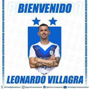 Ameliano: Leonardo Villagra, en la “V” azulada - Fútbol - ABC Color