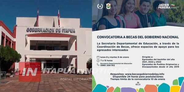 GOBERNACIÓN ASESORÓ A JÓVENES EN ANTEÚLTIMO DÍA PARA POSTULARSE A BECAS - Itapúa Noticias