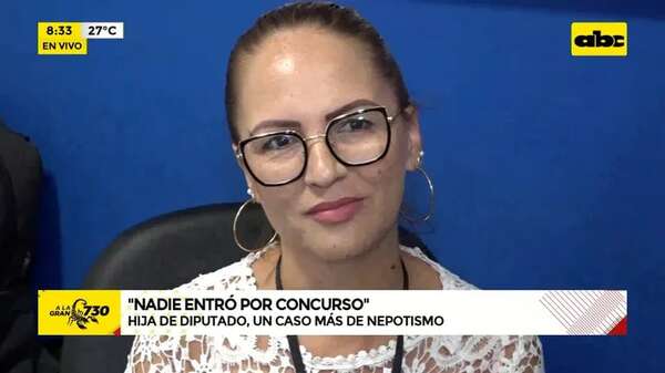 Video: Hija de diputado Alejo Ríos goza de cargo de confianza - ABC Noticias - ABC Color