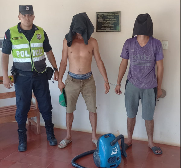 APREHENSIÓN DE PERSONAS, E INCAUTACION DE UNA MOTOCICLETA EN NATALICIO TALAVERA