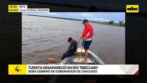 Video: Turista desapareció en Río Tebicuary - ABC Noticias - ABC Color