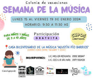 OSIC invita a colonia de vacaciones para niños apasionados por el arte - .::Agencia IP::.