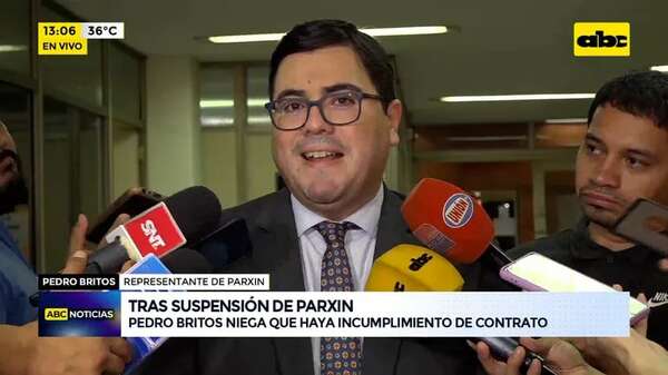 Video: tras suspensión de Parxin, Pedro Britos niega que haya incumplimiento de contrato - ABC Noticias - ABC Color