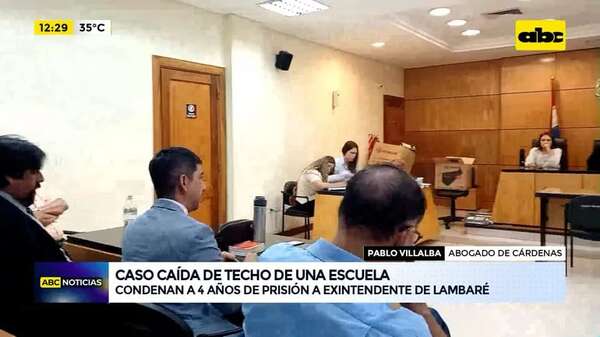 Video: caso caída de techo de una escuela - ABC Noticias - ABC Color