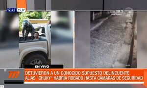 En San Lorenzo, la Policía detuvo a “Chucky” | Telefuturo