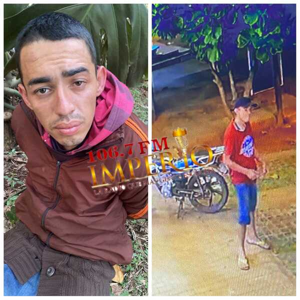 Detienen a un joven buscado por hurtar motocicletas de un hipermercado y de una hamburguesería - Radio Imperio 106.7 FM