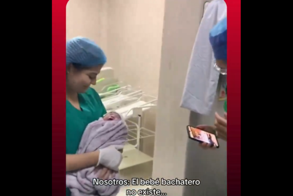 (VIDEO). Mañamina: Bebe’i lloraba sin parar hasta que el personal de salud le puso música