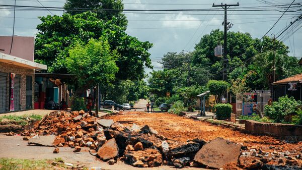 Construyen pavimento de hormigón en un tramo de la calle Juan A. Melgarejo - San Lorenzo Hoy