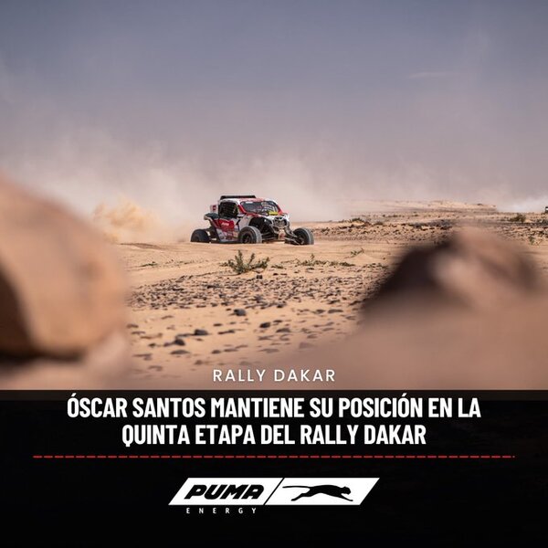 Santos conserva su ubicación en el Dakar tras etapa 5 - La Tribuna