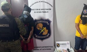 Detienen a hermanos «consumidores y distribuidores» de drogas
