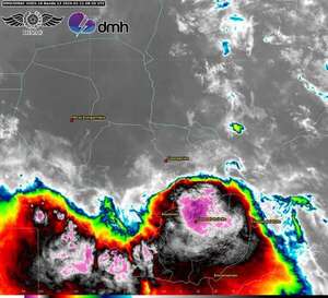 Así avanza el sistema de tormentas sobre el país - Clima - ABC Color