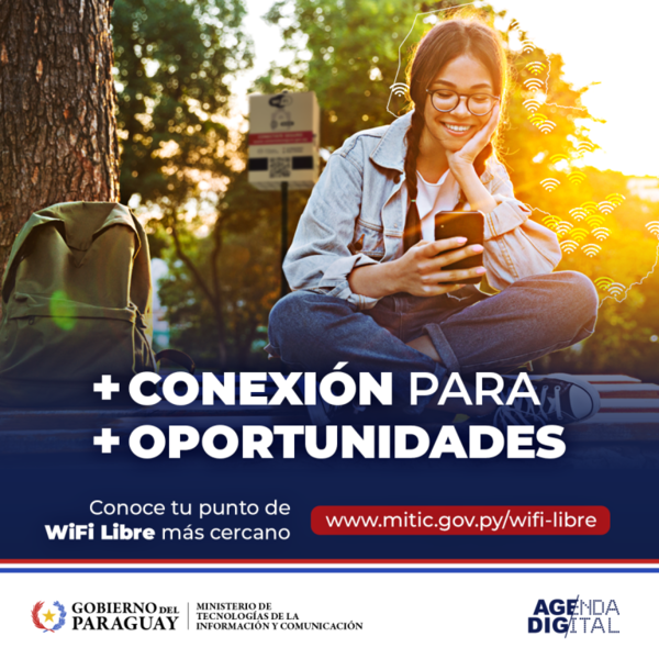 Paraguay cuenta con más de 380 puntos de WiFi gratis, proveídos por Mitic