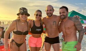 Ex de Gamarra y Regis Marques se encontraron en rapailandia con sus chulis pyahu