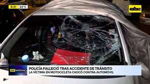 Video: Policía falleció tras accidente de tránsito  - ABC Noticias - ABC Color