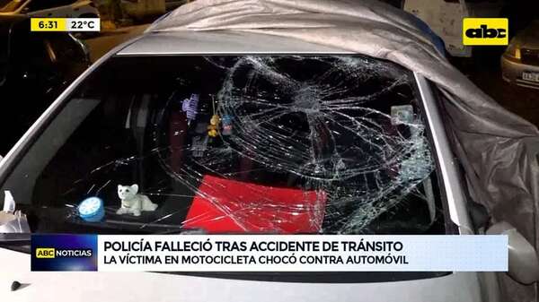 Video: Policía falleció tras accidente de tránsito - ABC Noticias - ABC Color