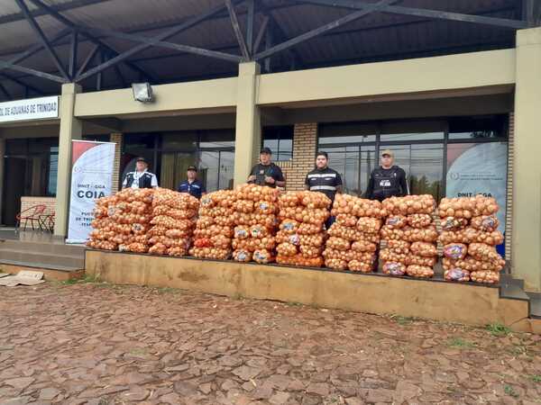 INCAUTARON DOS TONELADAS DE CEBOLLAS EN VARIOS DISTRITOS DE ITAPÚA - Itapúa Noticias