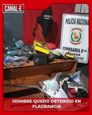 Hurtó de una constructora varias herramientas y quedó detenido