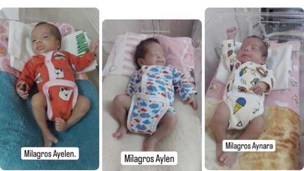 Buscaban un hijo varón y Dios les envió a unas hermosas trillizas