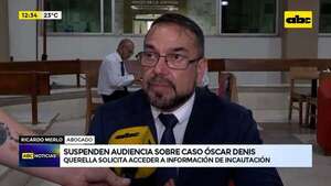 Video: Suspenden audiencia sobre caso Óscar Denis - ABC Noticias - ABC Color