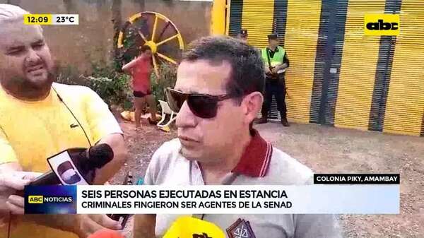 Video: Seis personas ejecutadas en estancia - ABC Noticias - ABC Color