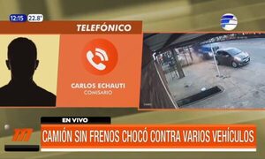 Esquivó un auto, pero chocó contra dos | Telefuturo