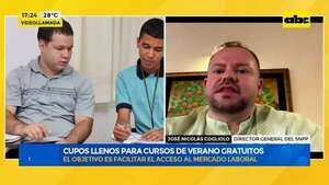 SNPP: cupos llenos para cursos de verano gratuitos - Factor Clave - ABC Color