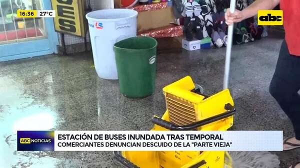 Video: Estación de Buses inundada tras temporal - ABC Noticias - ABC Color