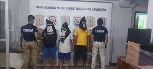Tres aprehendidos en Tablada Nueva por hurto agravado - Policiales - ABC Color