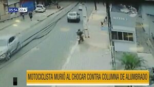 Motociclista murió tras chocar contra una columna en Fernando de la Mora | Telefuturo