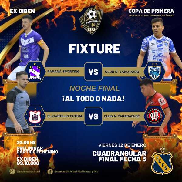 Emocionante definición del certamen de fútbol de salón: ¿Final o finalísima?