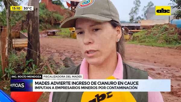 Paso Yobái: Mades advierte ingreso de cianuro en cauce - ABC Noticias - ABC Color