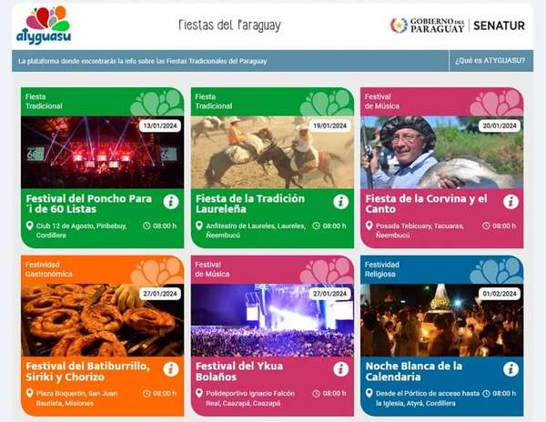 La Senatur lanzó la guía de festivales “Atyguasu” - Cultura - ABC Color