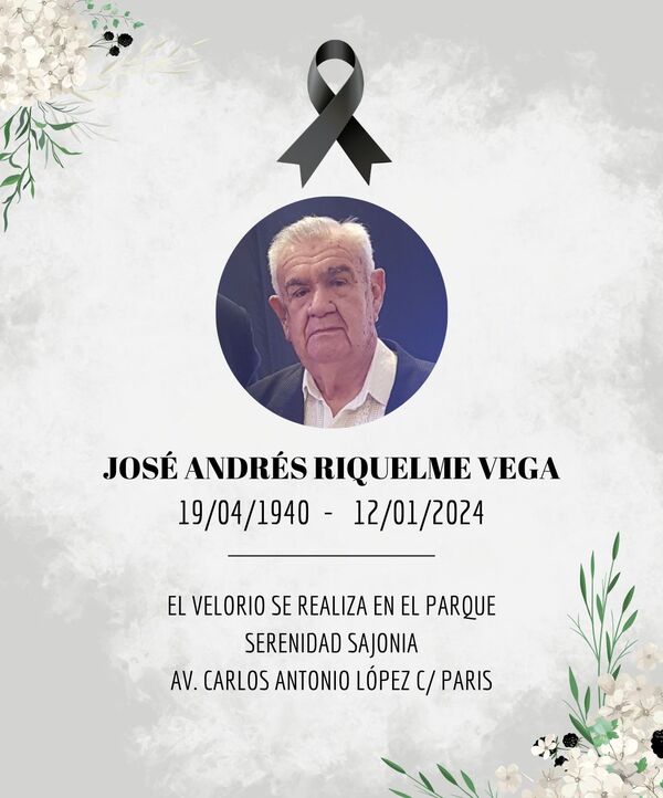 Fallecimiento de José Andres Riquelme enluta a familia de comunicadores - La Tribuna