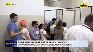 Caos en Identificaciones: esperan horas para retirar documentos - ABC Noticias - ABC Color