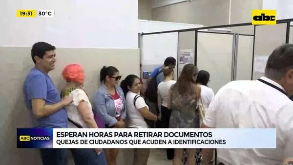 Caos en Identificaciones: esperan horas para retirar documentos - ABC Noticias - ABC Color